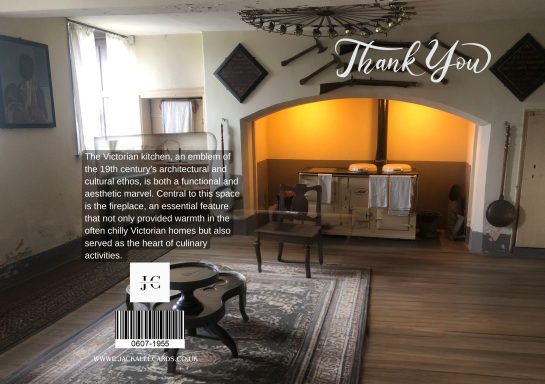 A warmly lit room with a patterned rug, vintage furniture, and decorative wall elements.