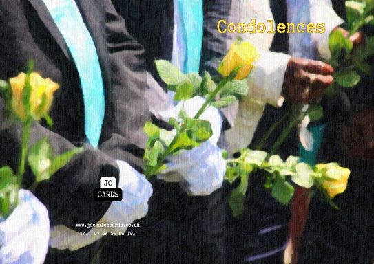 JC 0035 Two hands holding yellow roses, wearing white gloves.