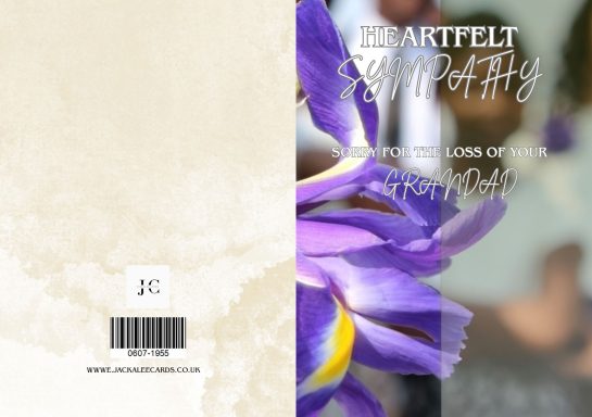 A purple flower with a blurred background and text overlay on a light background.