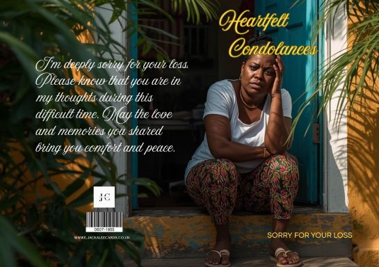 A woman sits thoughtfully on steps, looking pensive in a vibrant, patterned outfit.