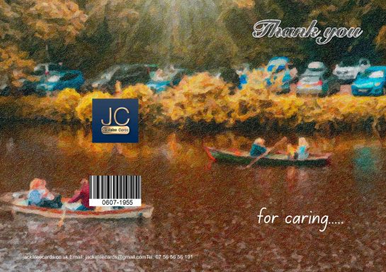 People in boats on a river, surrounded by trees and parked cars in the background.