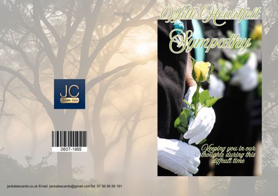 A bouquet of yellow roses held by gloved hands, with a soft, blurred background.