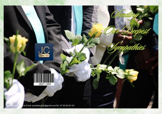 Hands holding white roses with yellow accents, dressed in formal attire.