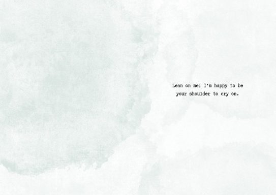 JC 0045 INSIDE A soft, textured background with the text: "Look at me. I'm happy to be your distraction to stop me."